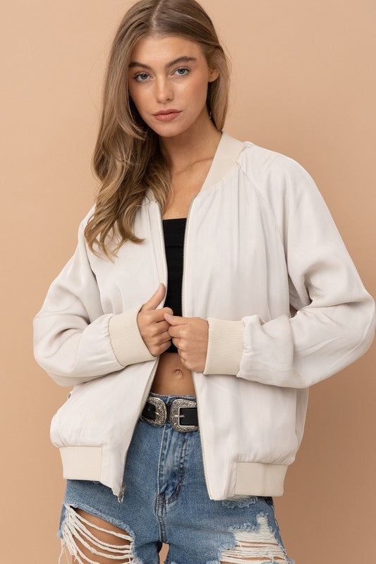 Stake Out Reversible Satin Paisley Bomber Jacket