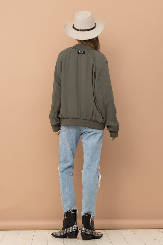 Stake Out Reversible Satin Paisley Bomber Jacket