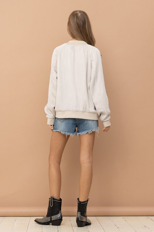 Stake Out Reversible Satin Paisley Bomber Jacket