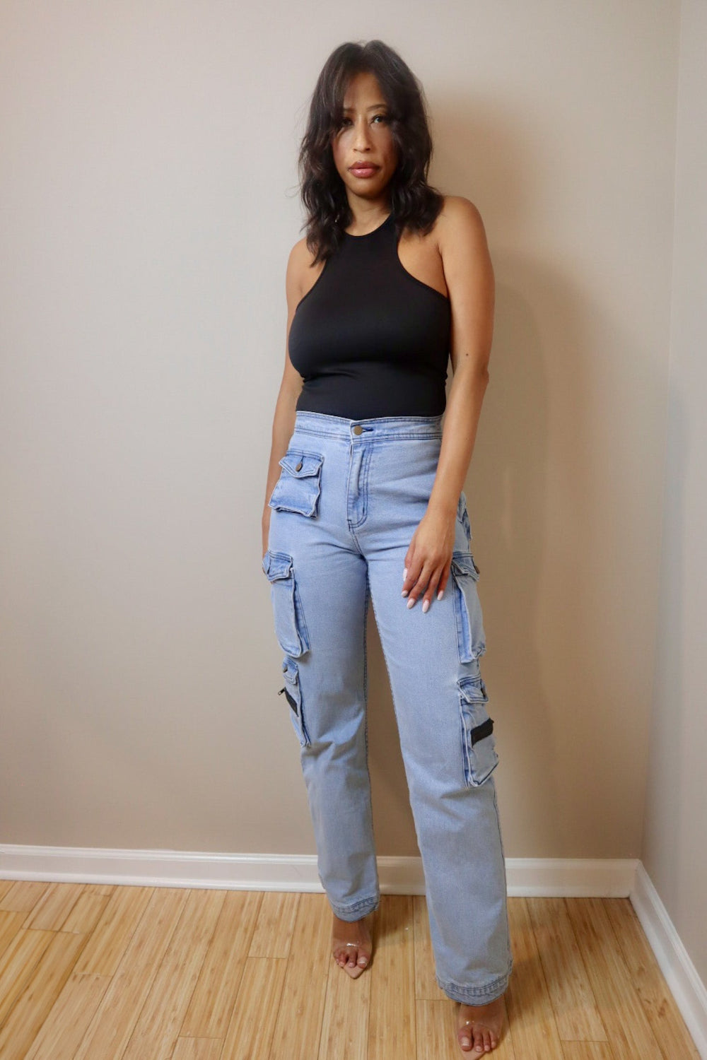 Pari Straight Leg Cargo Jeans