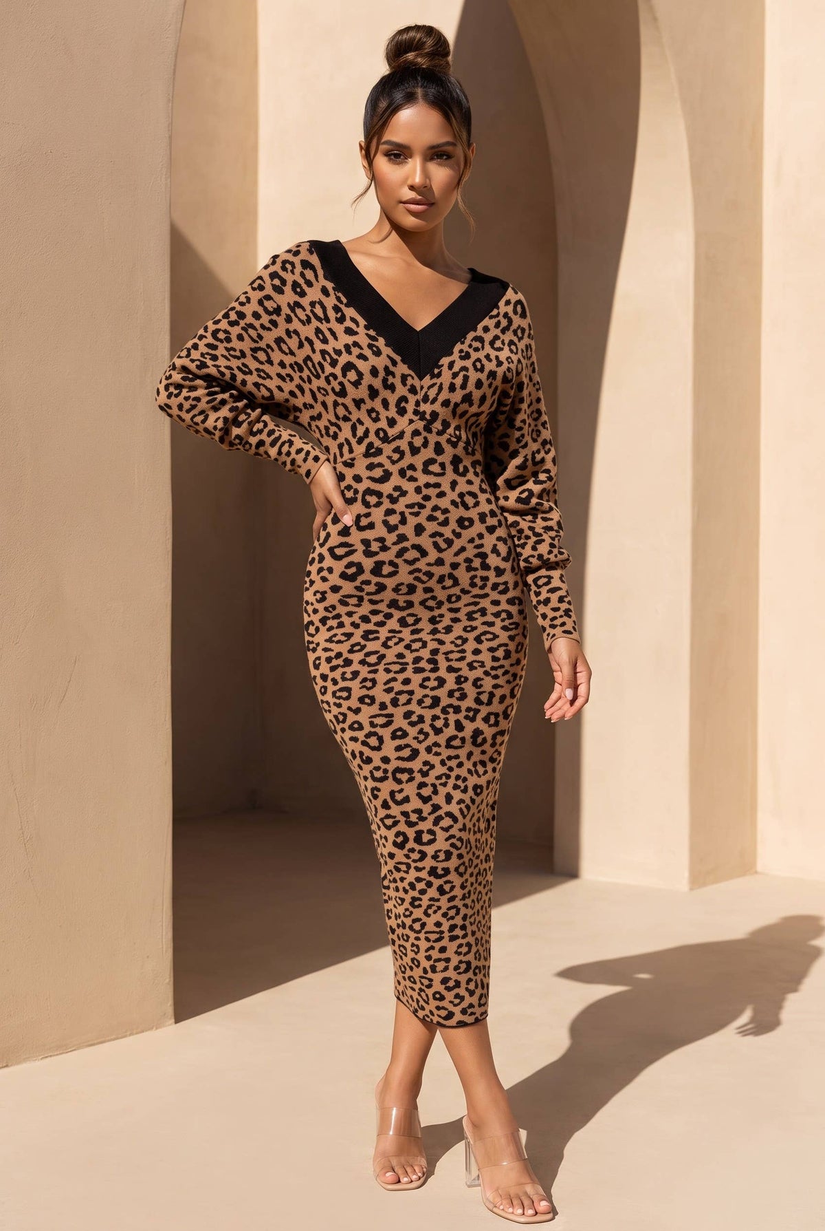 Wild Intentions Leopard Sweater Dress