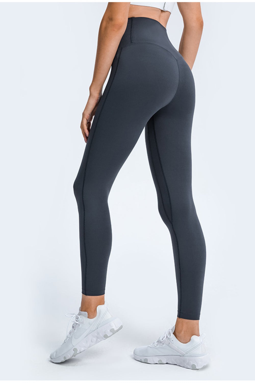 High Rise Ankle-Length Yoga Leggings Trendsi
