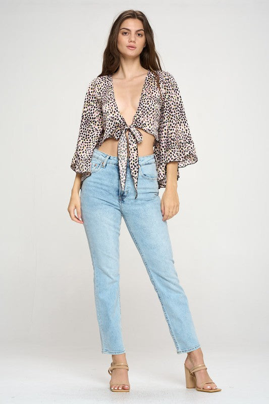 Wild Side Ruffle Crop Cardigan