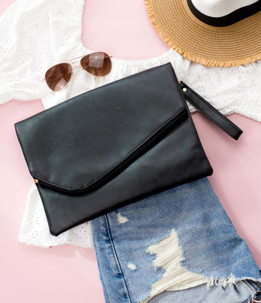 Revolve Foldover Envelope Clutch