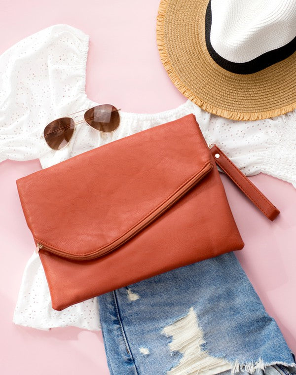 Revolve Foldover Envelope Clutch