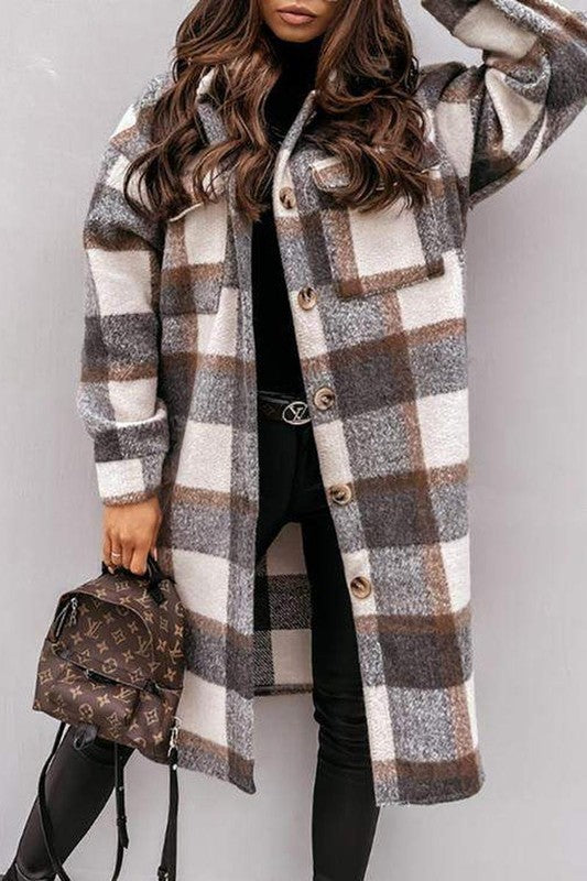 On the Go Long Sleeve Shacket