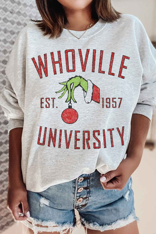 WHOVILLE UNIVERSITY GRAPHIC SWEATSHIRT