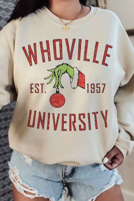 WHOVILLE UNIVERSITY GRAPHIC SWEATSHIRT