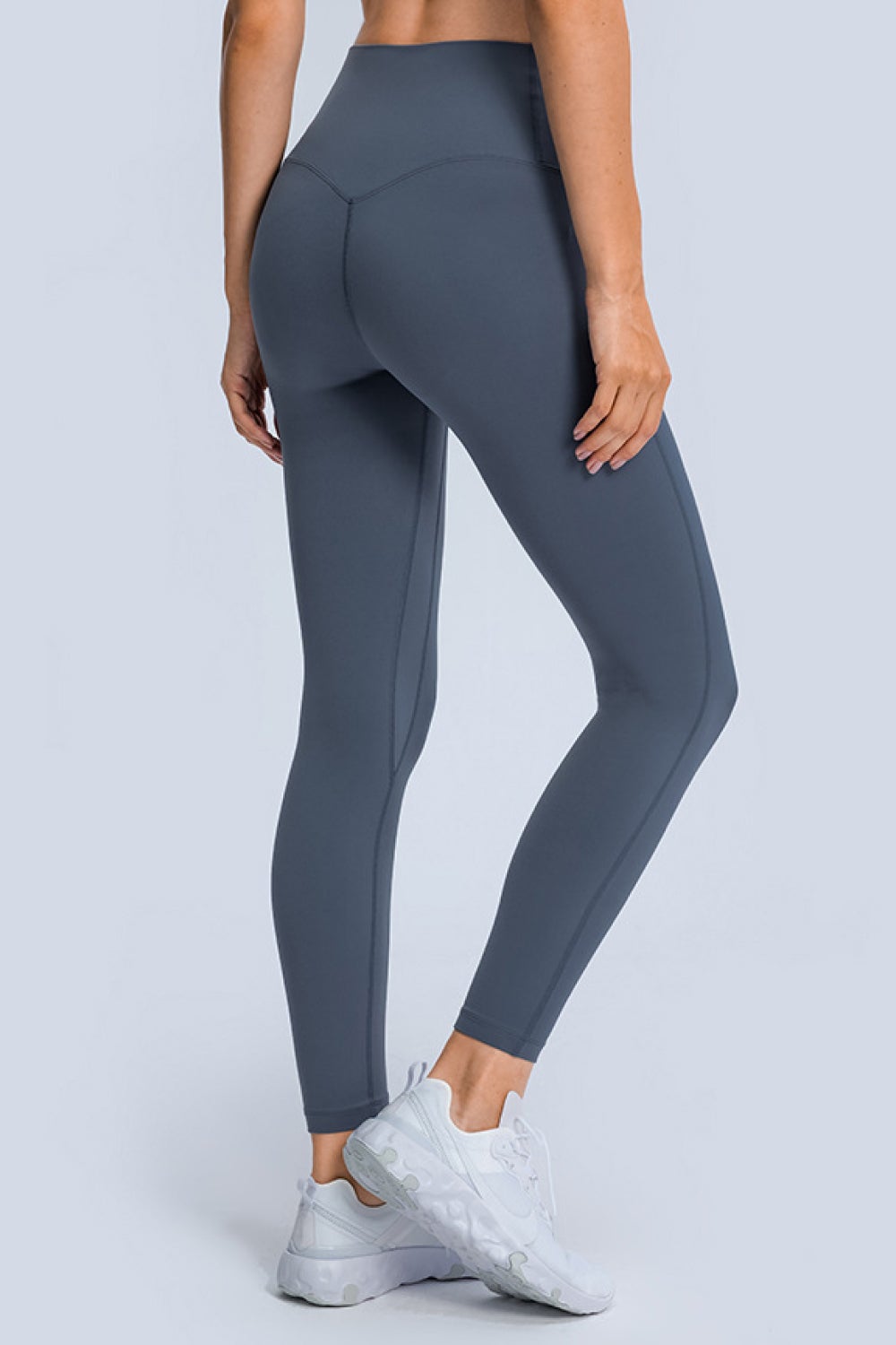 High Rise Ankle-Length Yoga Leggings Trendsi