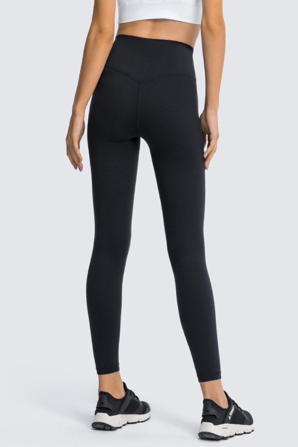 High Rise Ankle Length Yoga Leggings Trendsi