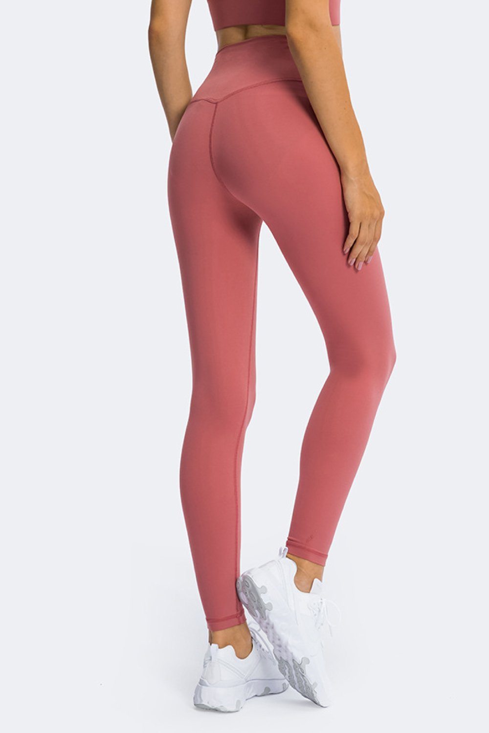 High Rise Ankle Length Yoga Leggings Trendsi