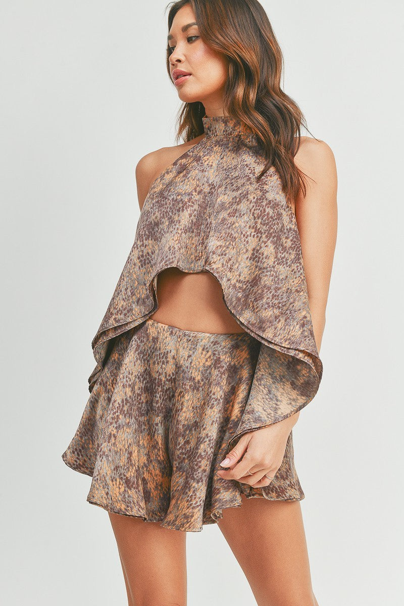 Wendy Halter Top Skort Set