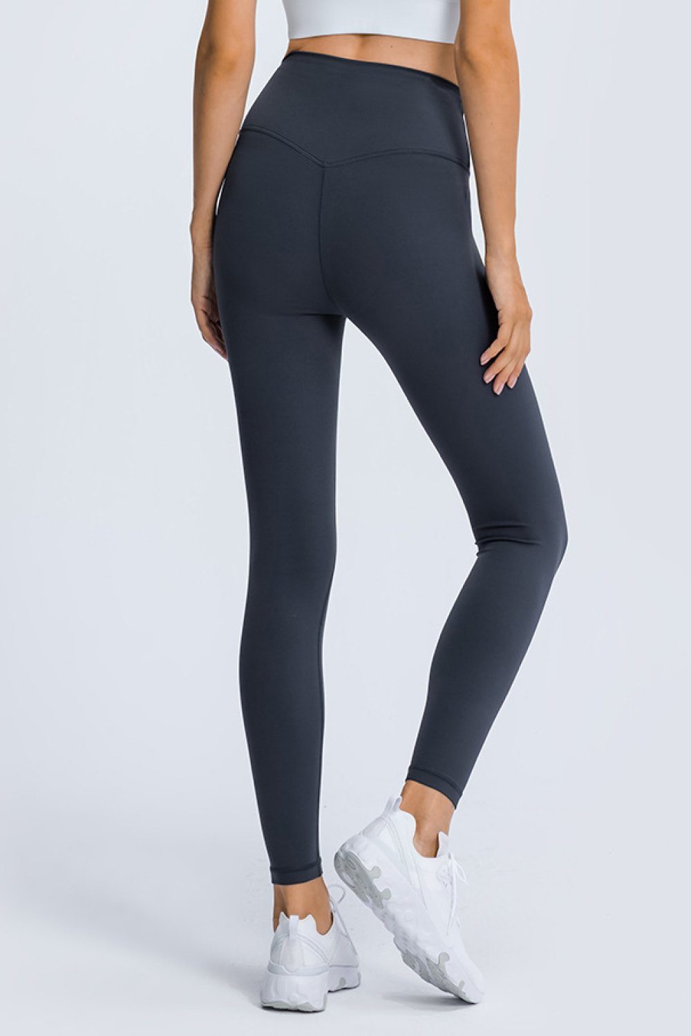 High Rise Ankle Length Yoga Leggings Trendsi