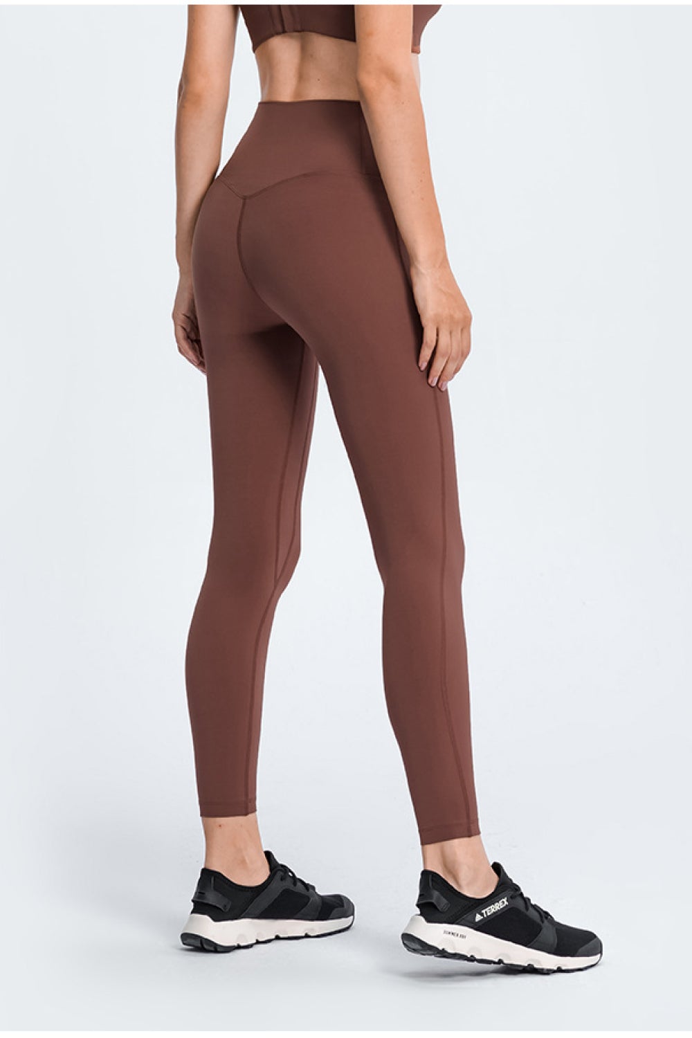 High Rise Ankle-Length Yoga Leggings Trendsi