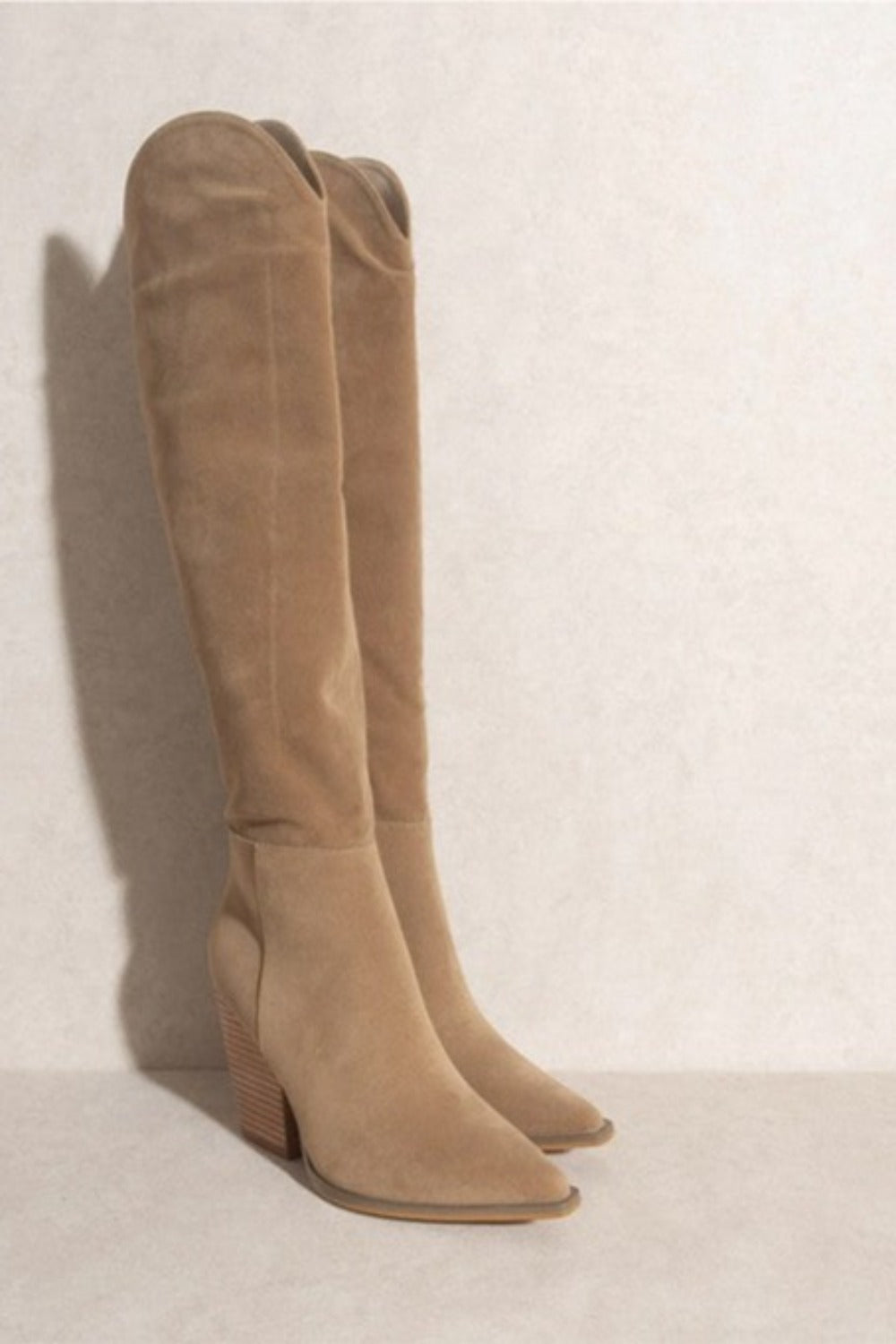 Clara Western Knee High Boots