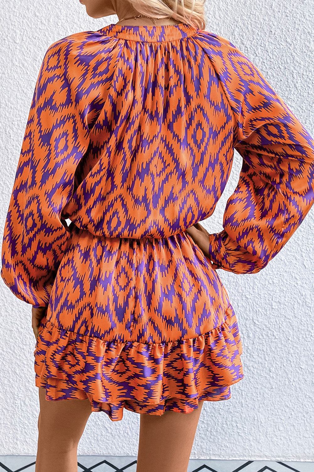 Autumn Babe Geo Print Romper