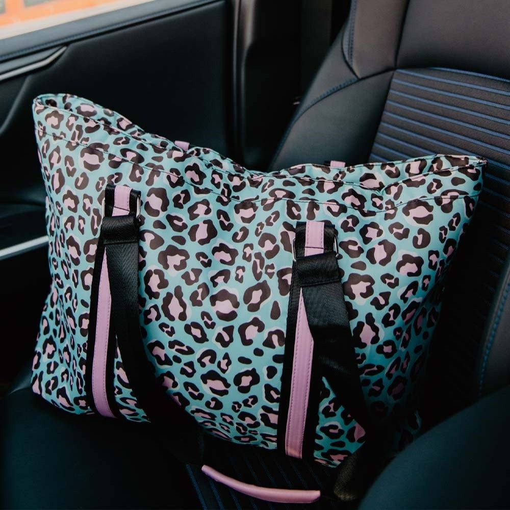 Blue Leopard Tote Bags Katydid
