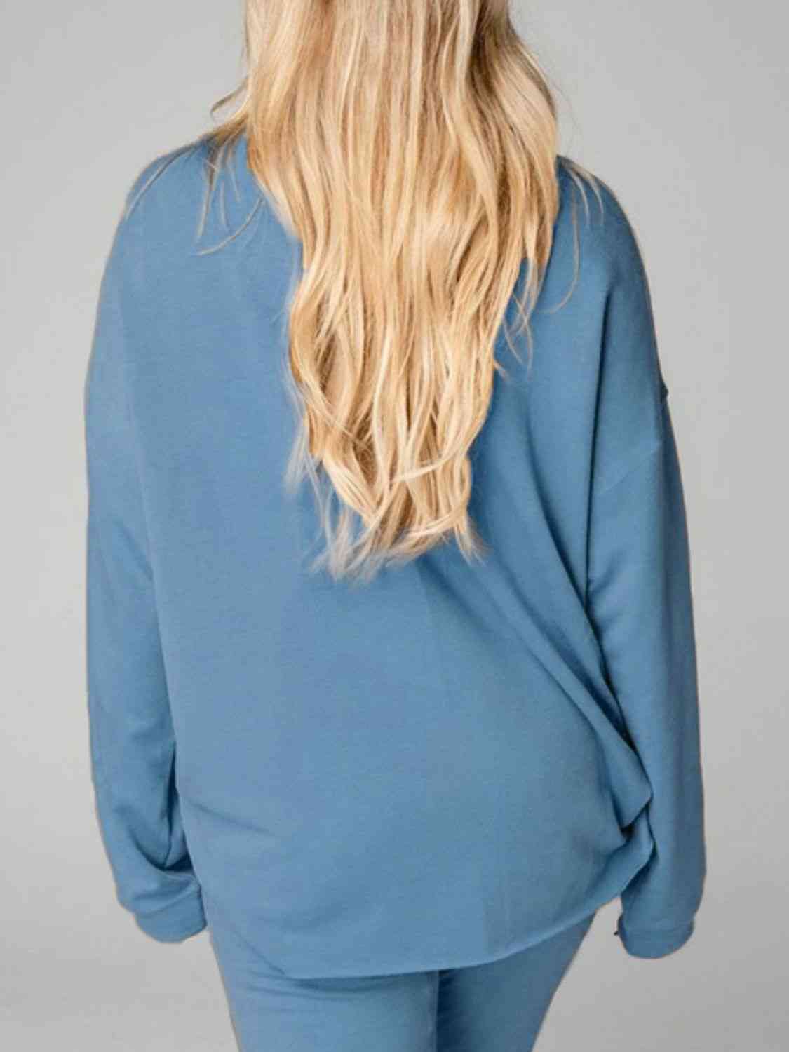 Tally Girl Distressed Sweatshirt and Joggers Set