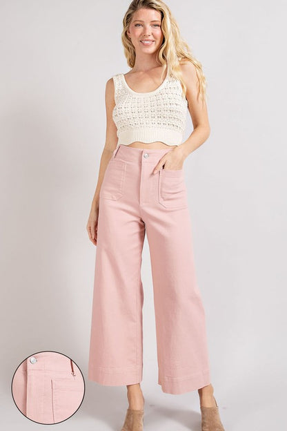 Home Body Soft Washed Wide Leg Pants