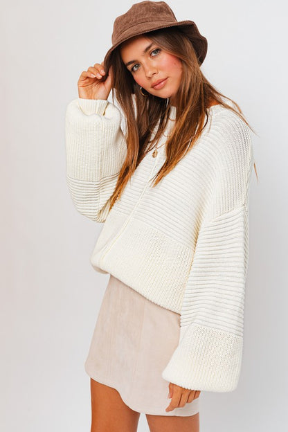 Hot CoCo Ribbed Knitted Sweater
