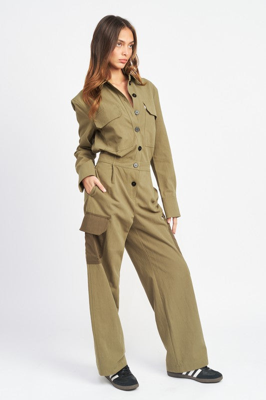 Back to Cargo Jumpsuit