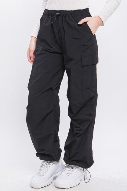 On Trend Loose Fit Parachute Cargo Pants