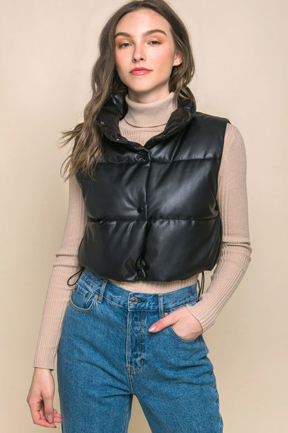 PYT Faux Leather Puffer