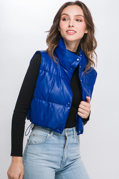 PYT Faux Leather Puffer