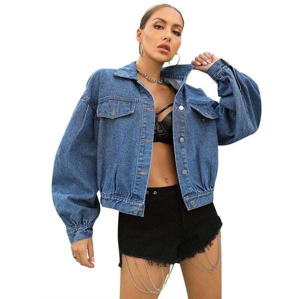 Look Out Oversized denim jacket