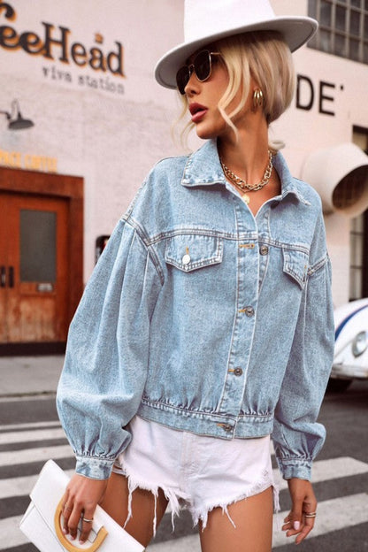 Look Out Oversized denim jacket