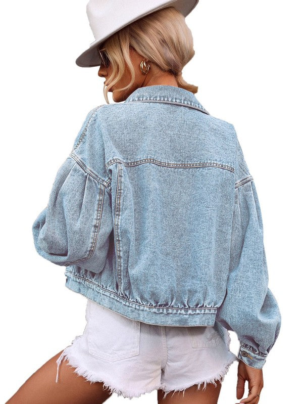 Look Out Oversized denim jacket