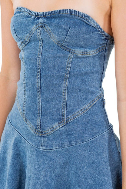 Summer to Hot Denim Dress