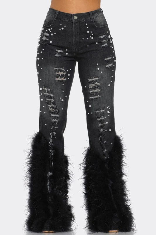 Fahrenheit Feathery Denim Jeans