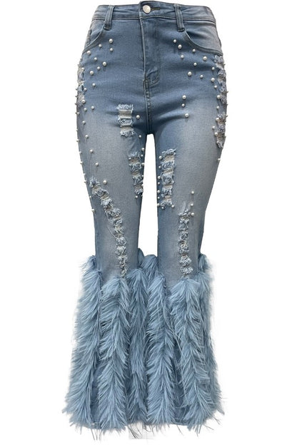 Fahrenheit Feathery Denim Jeans