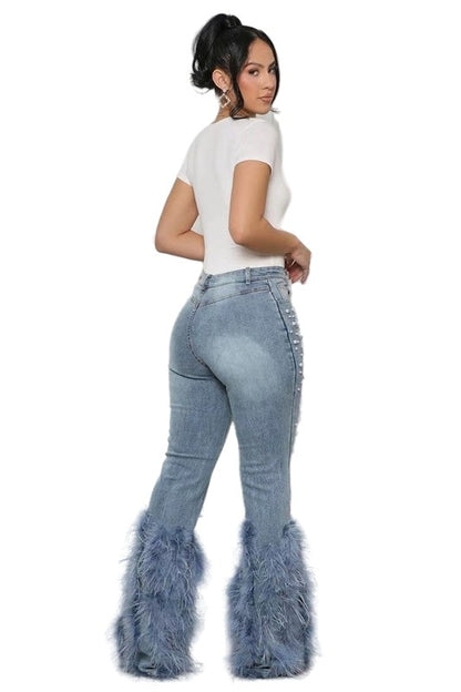 Fahrenheit Feathery Denim Jeans