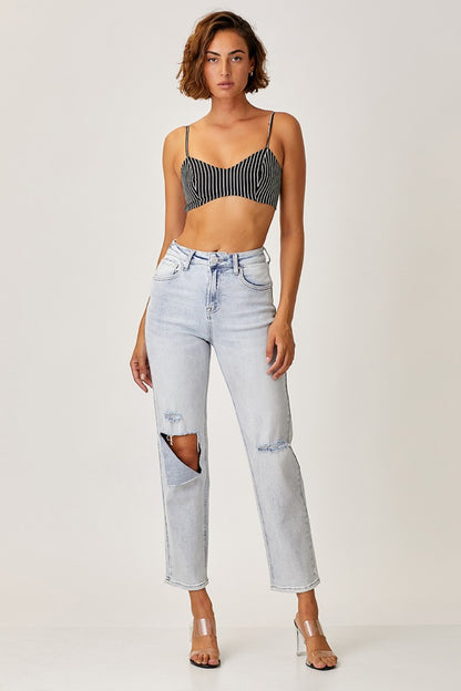 Betta High Rise Distressed Relaxed Jeans