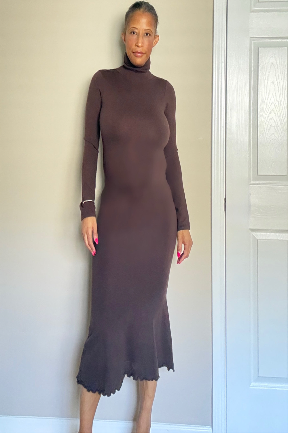 Perfect Midi Dress with Back Cutout