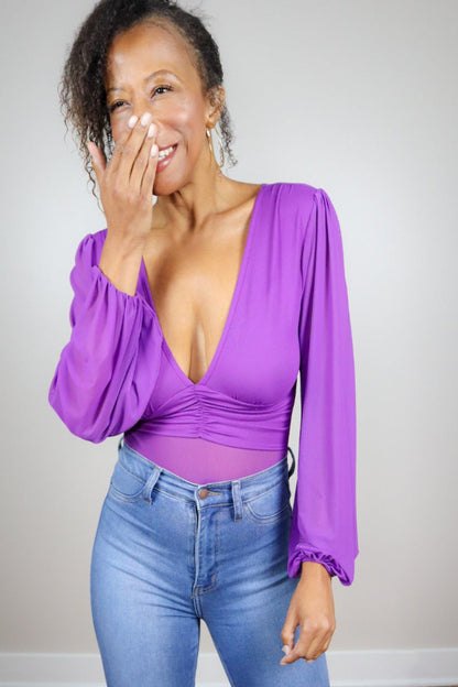 Purple Passion Mesh Bodysuit