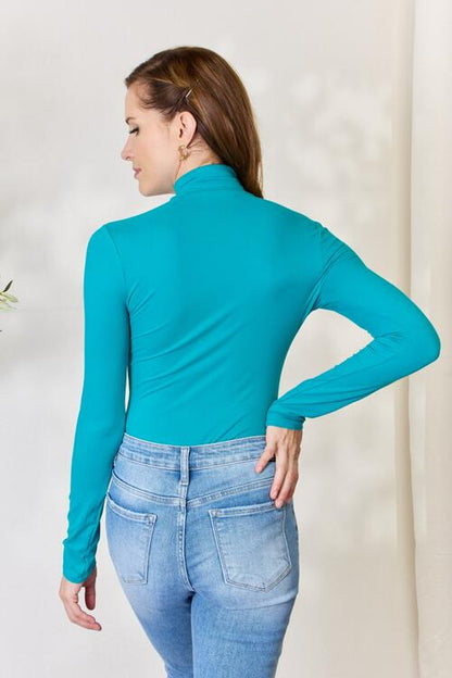 Zenana Turtleneck Long Sleeve Bodysuit