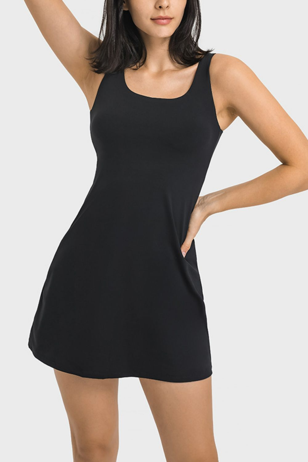 Tennis Babe Tank Dress with Full Coverage Bottoms
