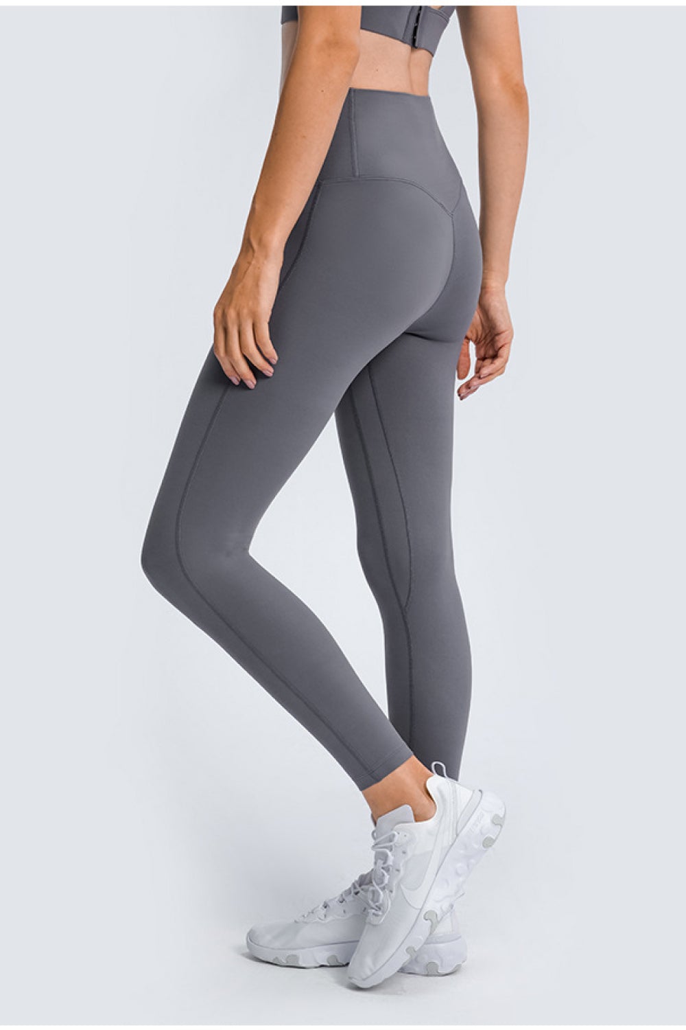 High Rise Ankle-Length Yoga Leggings Trendsi 