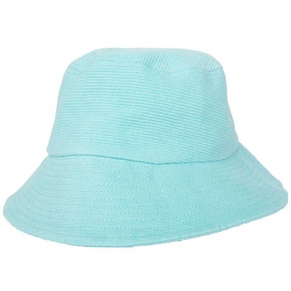 Aqua Blue Corded Bucket Hat Katydid 