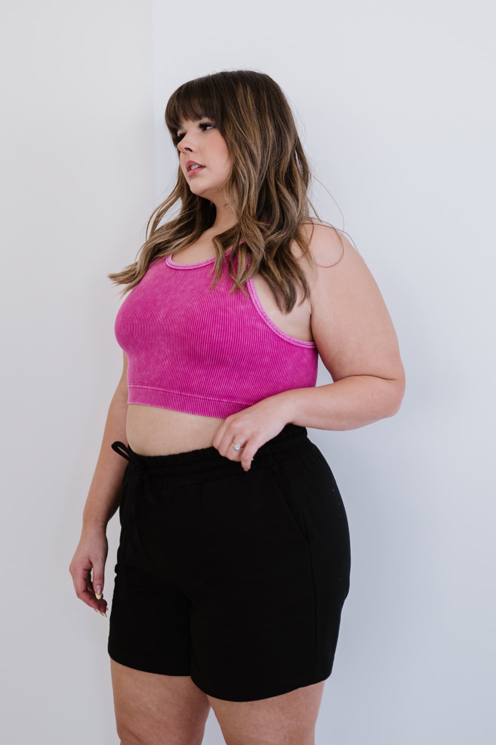 Zenana On the Move Full Size Run Ribbed Cropped Cami Trendsi 