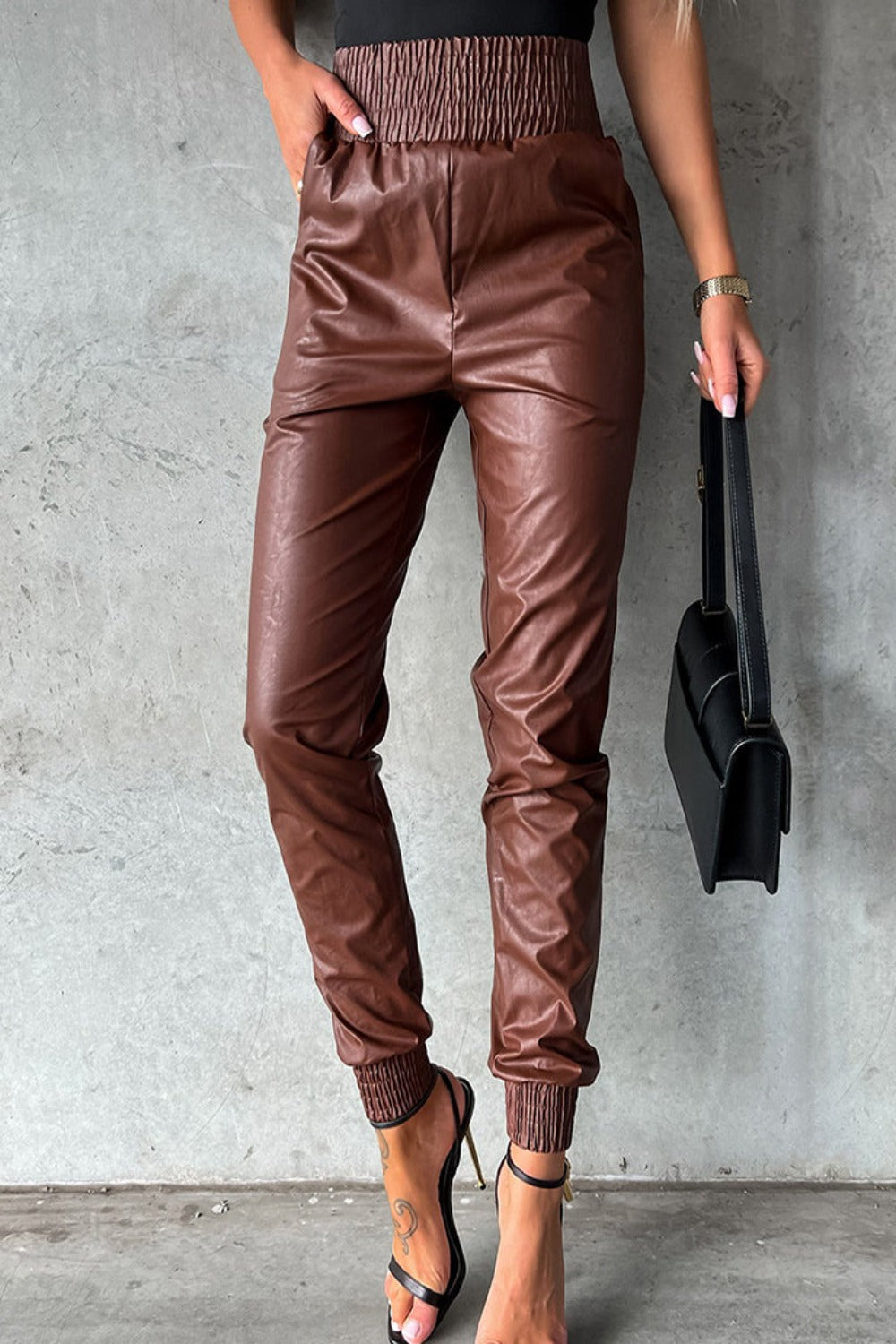 Stacy Faux Leather Pants
