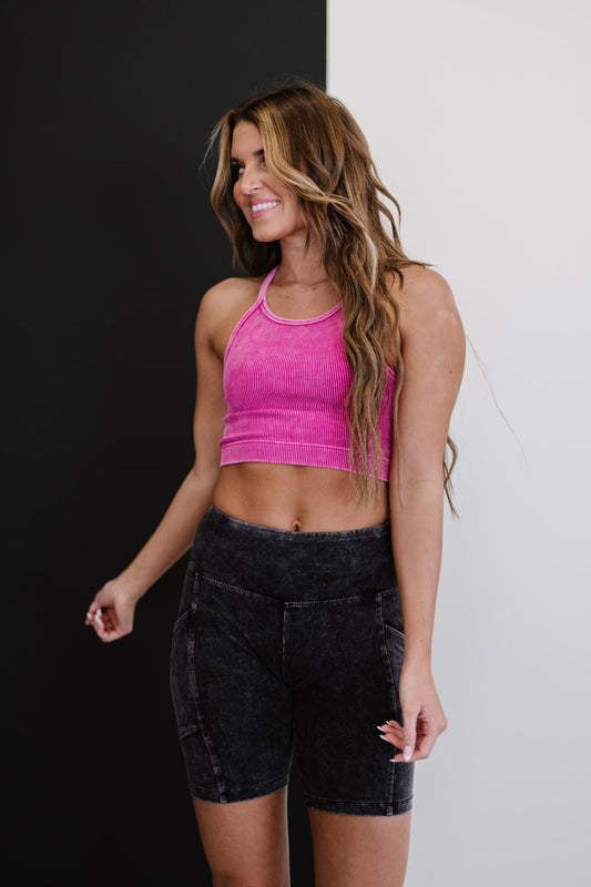 Zenana On the Move Full Size Run Ribbed Cropped Cami Trendsi 